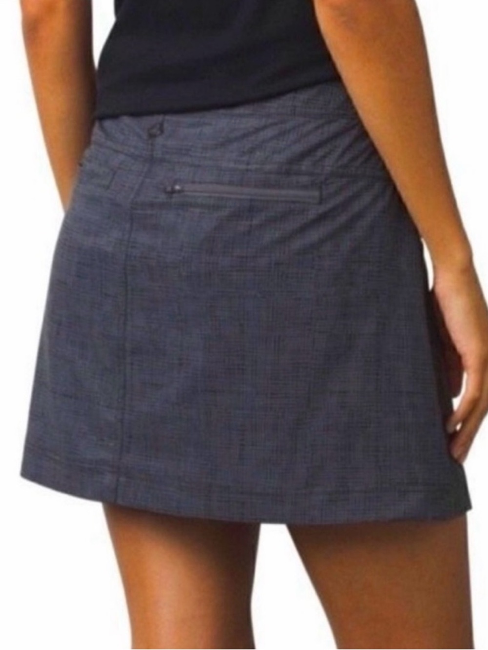 Prana Mini Skort in Black and Gray - Picture 2 of 8